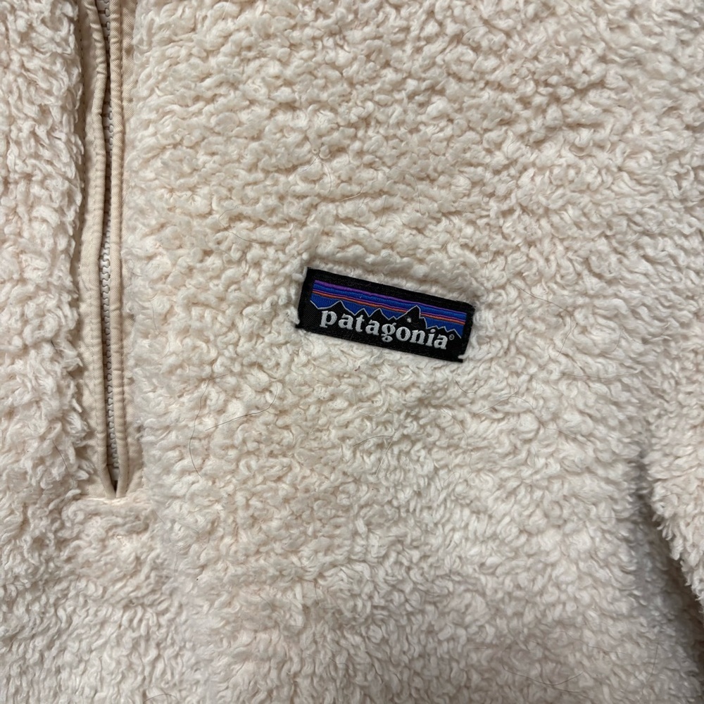 Patagonia Los Gatos Fleece 1/4 Zip Pullover Women’s Calcium Cream White Size XS - Picture 3 of 8